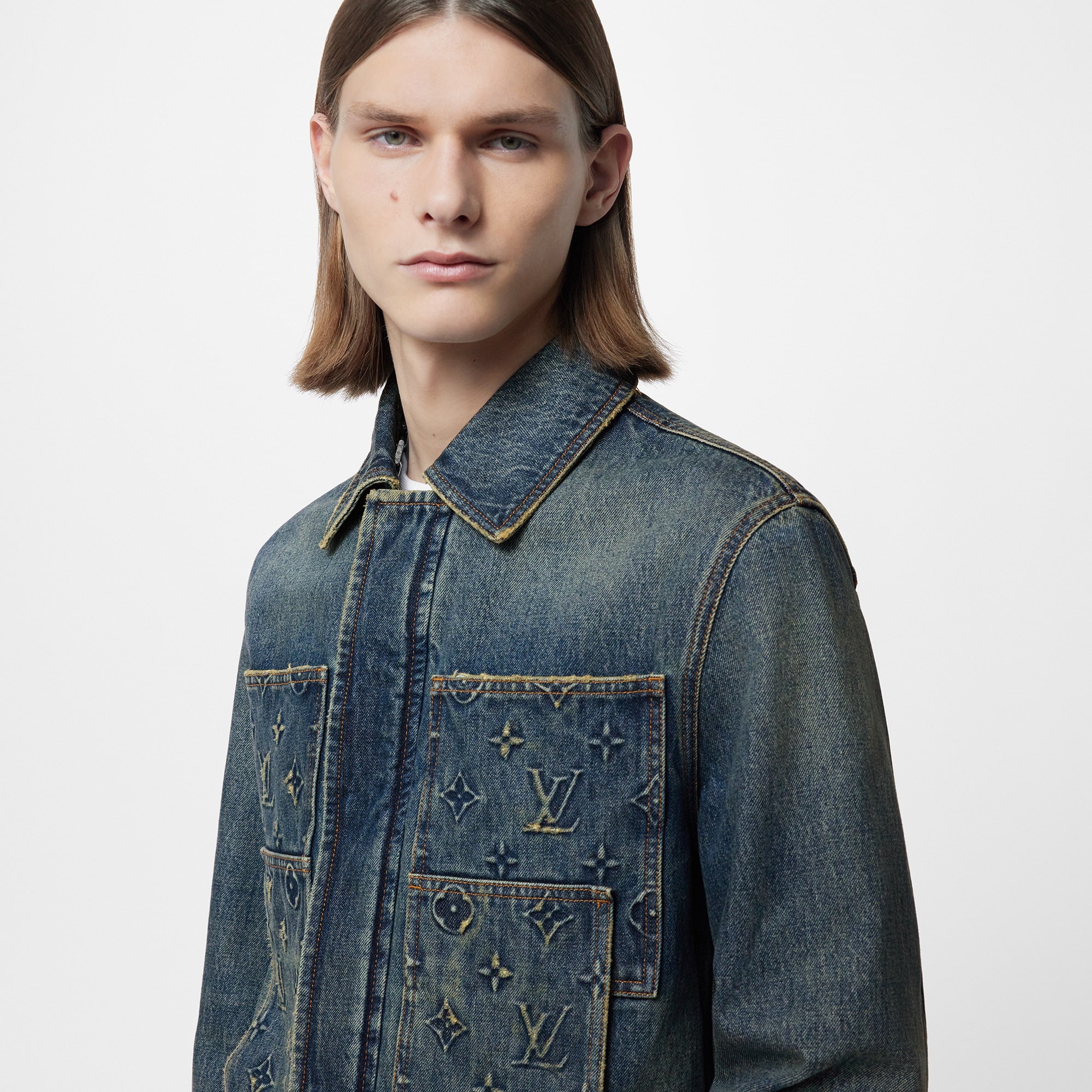 Louis vuitton hot sale blue jean jacket